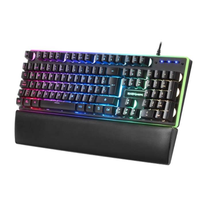 MARS GAMING Teclado H-Mech con iluminación RGB y