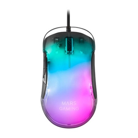 mouse gaming ultraleggero con finitura a specchio e illuminazione rgb mm-glow 12800dpi