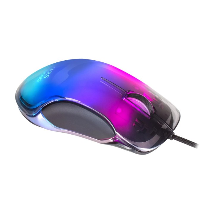 MARS GAMING Ultraleichte Gaming-Maus mit Spiegelfinish und