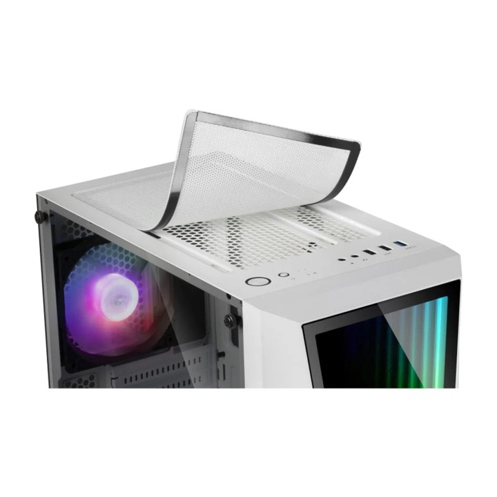 MARS GAMING Semitower pc-kabinet med forside i uendelig