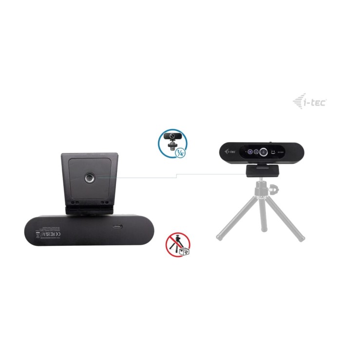 I-TEC Webcam 2K con riconoscimento facciale Windows Hello