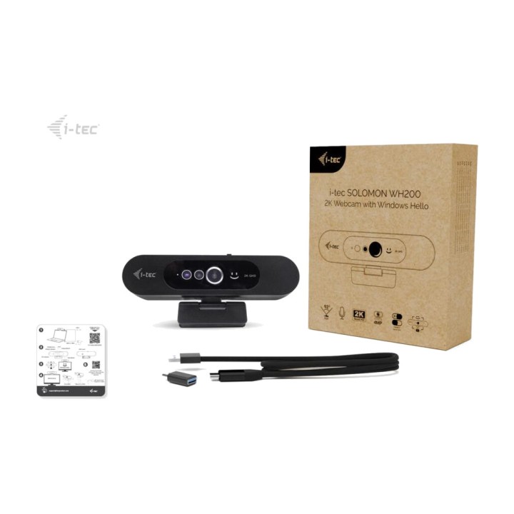 I-TEC Webcam 2K con reconocimiento facial Windows Hello