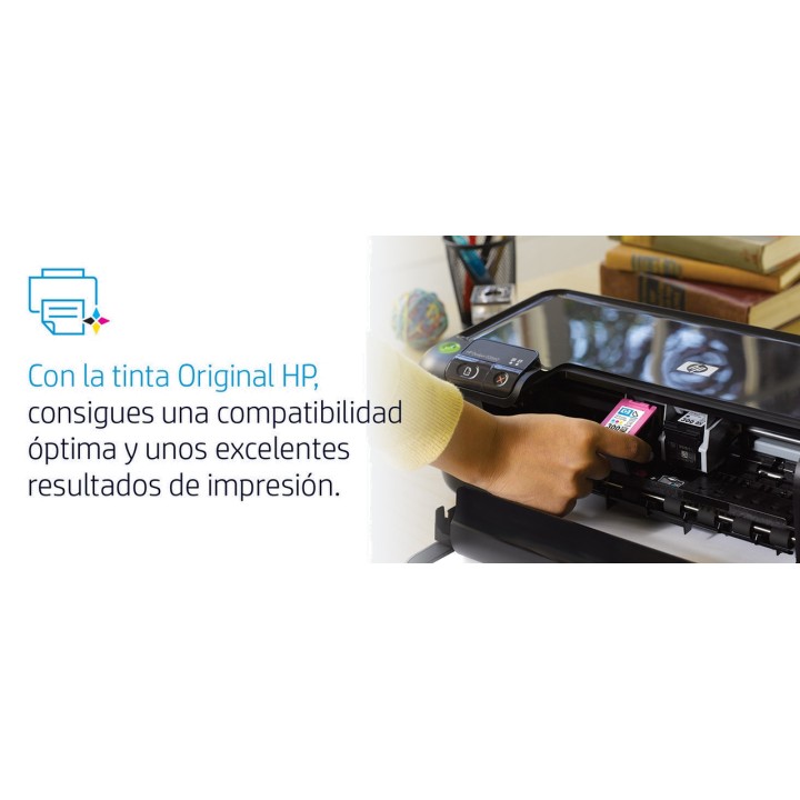 HP Pack con cartuchos de tinta negro, cian, magenta y