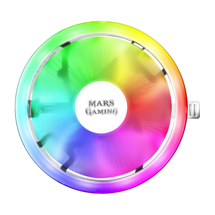 MARS GAMING Low-profile air CPU cooler with RGB lighting
