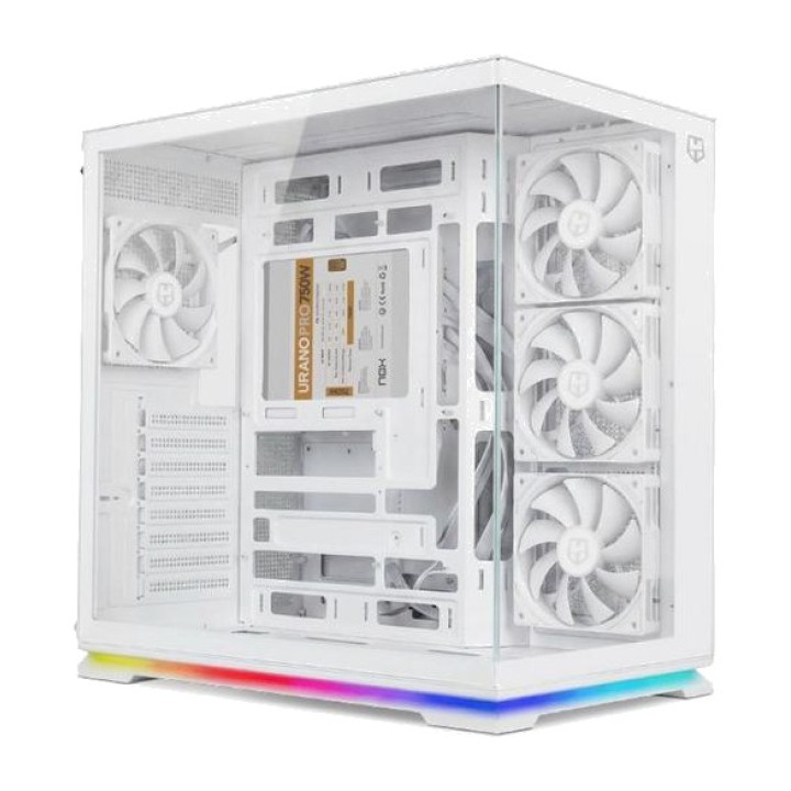 NOX Obudowa gamingowa semi-tower ATX z hartowanym szkłem i