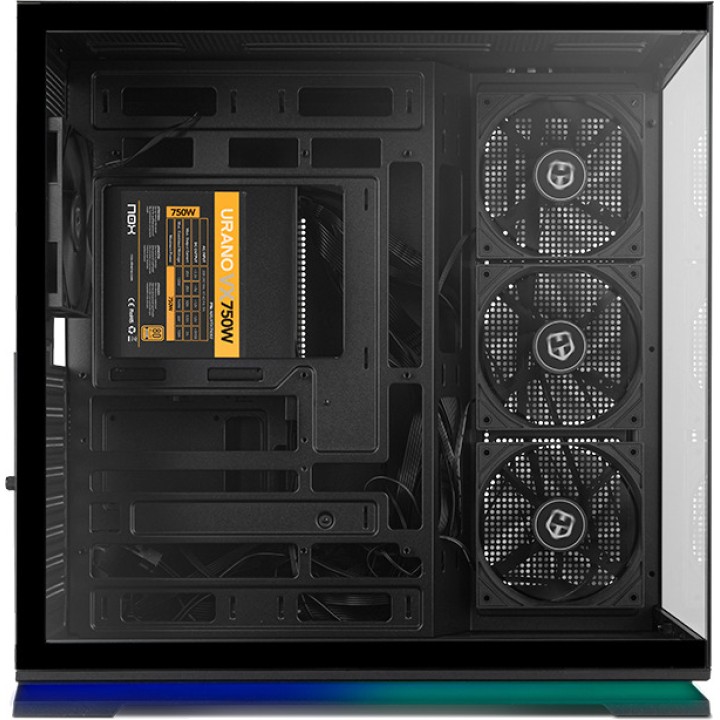 NOX Obudowa gamingowa semi-tower ATX z hartowanym szkłem i