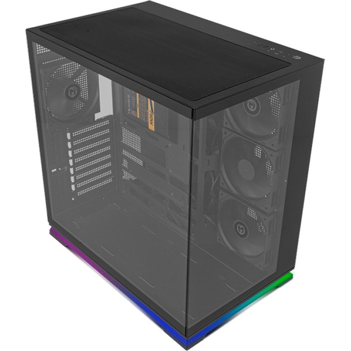NOX Obudowa gamingowa semi-tower ATX z hartowanym szkłem i