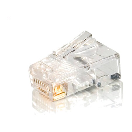 confezione da 100 connettori di rete rj45 maschio 121140 cat5e