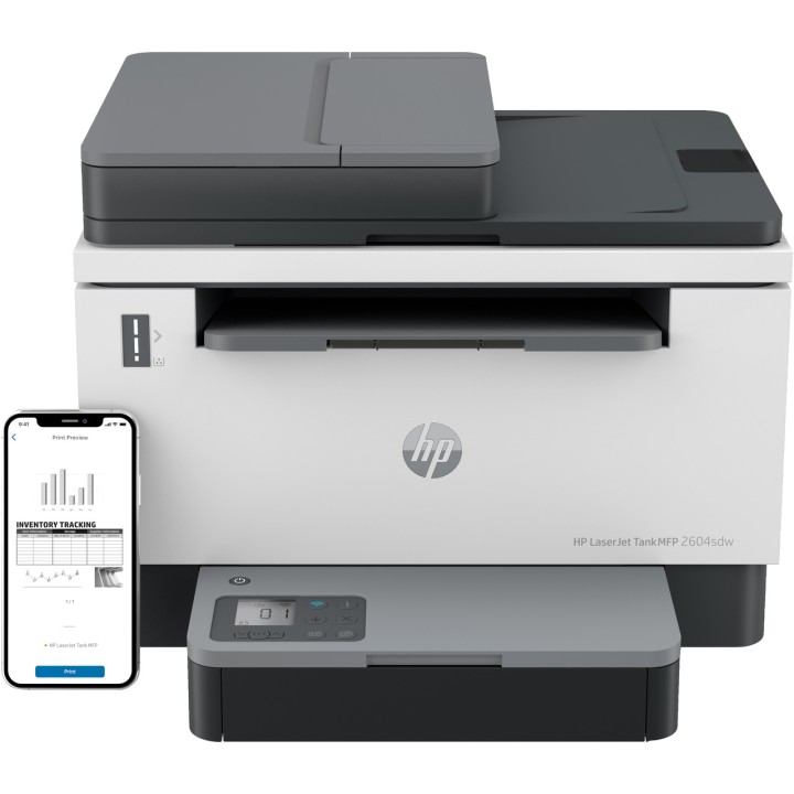 HP Monochromer Multifunktions-Laserdrucker mit WLAN,