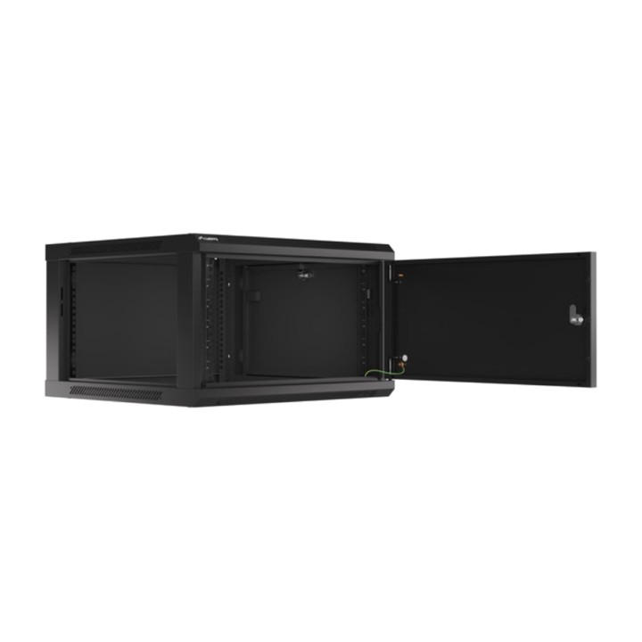 LANBERG Estante rack com porta metálica para montagem na
