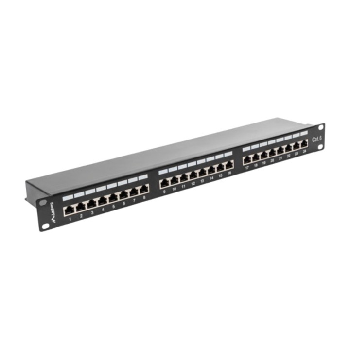 LANBERG Patch panel apantallado de 24 puertos para armario