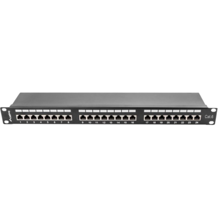 LANBERG Patch panel apantallado de 24 puertos para armario