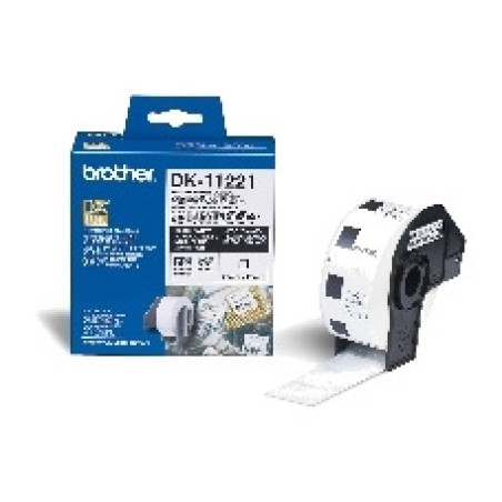 roll of pre-cut labels for thermal printer dk 23x23mm 1000 uds