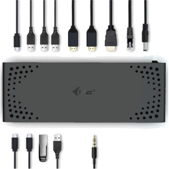 I-TEC Docking station universal 14 en 1 para 3 monitores 4K