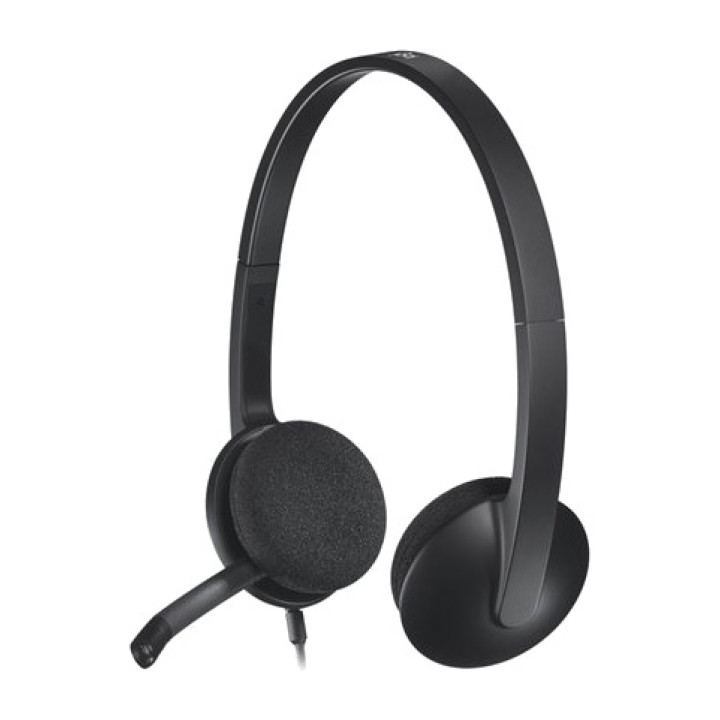 LOGITECH Sluchátka s mikrofonem USB H340 981-000475