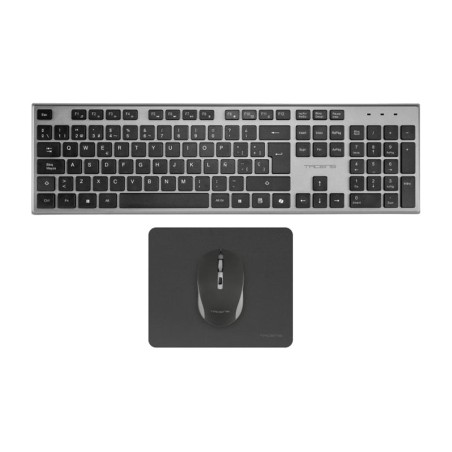 spanische kabellose low-profile-tastatur mit maus und mauspad zenith-3200dpi qwerty-es