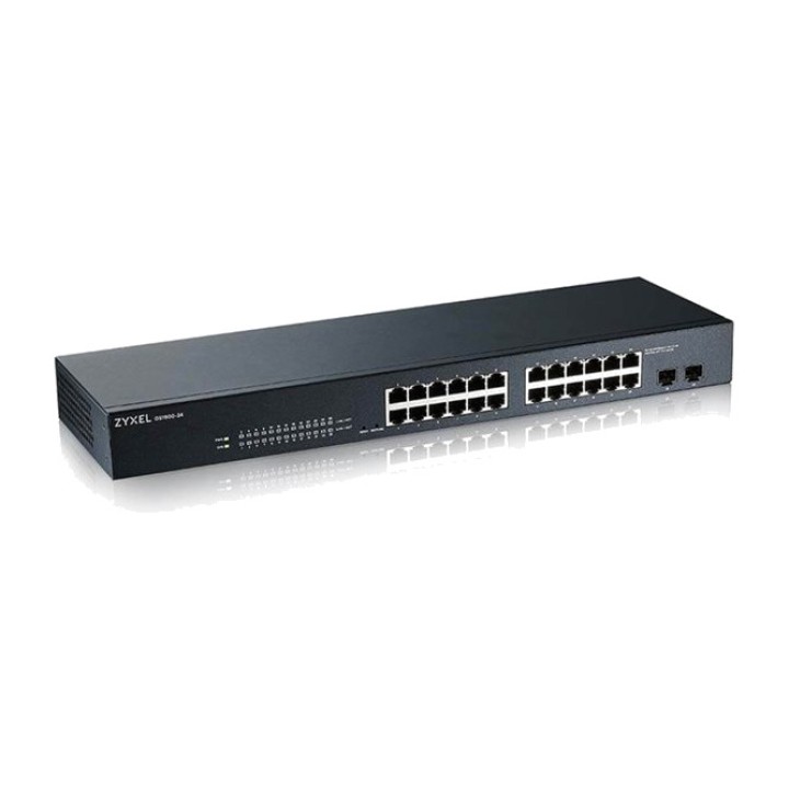 ZYXEL Switch gestionado de 24 puertos Gigabit con 2 SFP