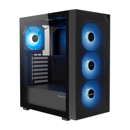 kompaktowa obudowa do gier pc semi-tower z frontem z siatki i oświetleniem argb revelat-mesh-compact-atx