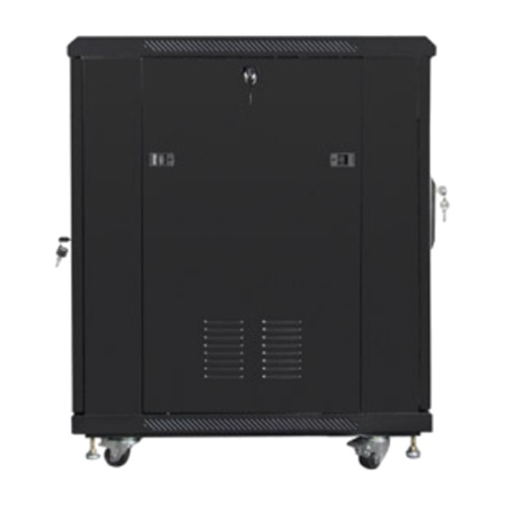 LANBERG Podlahová rack skriňa so sklenenými dverami 19" 15U
