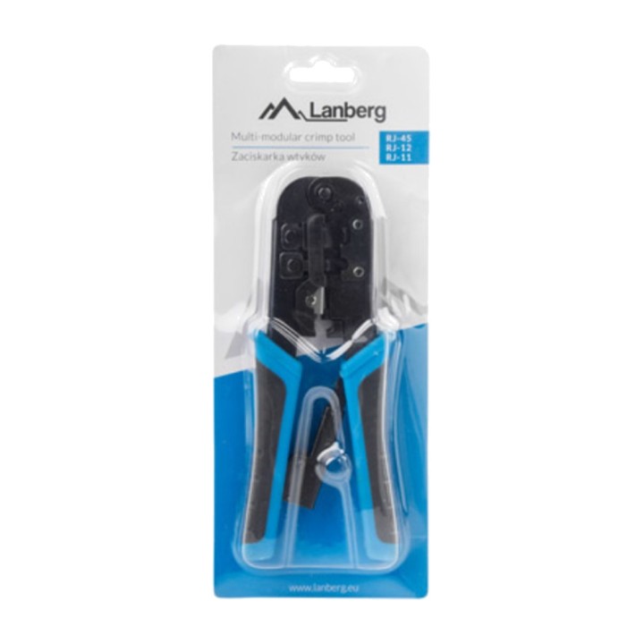LANBERG Crimpadora universal para conectores modulares y