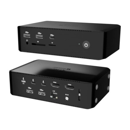 docking station thunderbolt 5 11 in 1 in alluminio per più monitor tb5quattrodockpd 140w