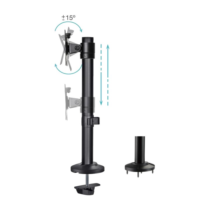TOOQ Supporto da scrivania per monitor con braccio