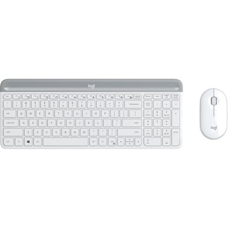 ultratenká bezdrôtová combo klávesnica a myš v španielčine mk470 slim-qwerty-es