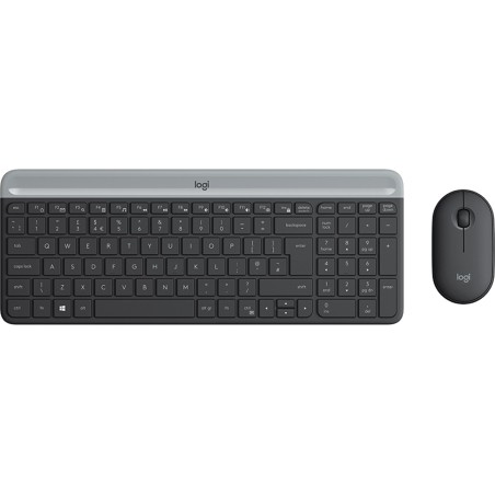 ensemble clavier et souris sans fil ultrafin en espagnol mk470 slim-qwerty-es