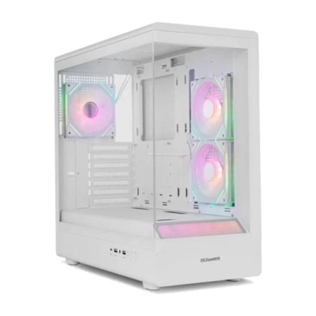herná atx semi-tower skrinka s tvrdeným sklom bez rámu a argb hummer-signal gpu-420mm cpu-174mm