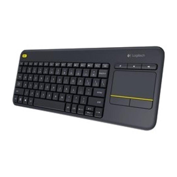LOGITECH Teclado inalámbrico con panel táctil en español K400-PLUS QWERTY-ES 920-007137