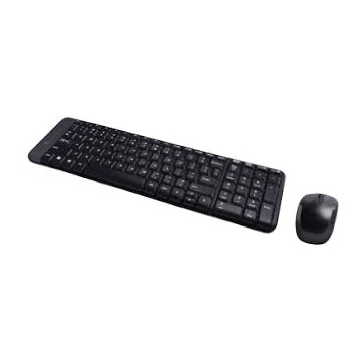 LOGITECH Combo de teclado y ratón inalámbricos en inglés estadounidense MK220 QWERTY-US 920-003161