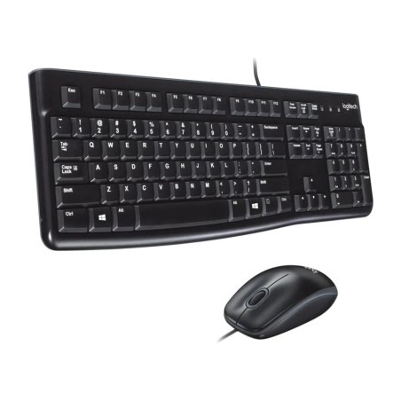 combo med tastatur og mus med usb-kabel på spansk mk120 qwerty-es