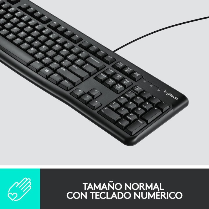 LOGITECH Combo tastatură și mouse cu cablu USB în spaniolă