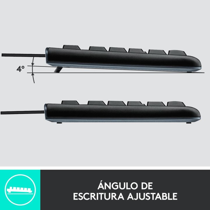 LOGITECH Ensemble clavier et souris filaires USB en espagnol