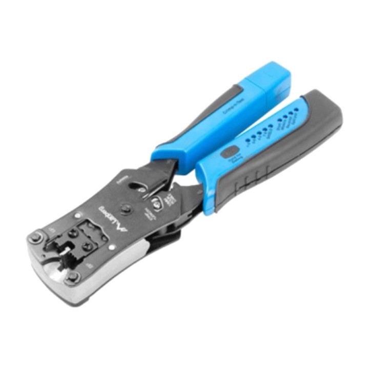 LANBERG Crimpatrice universale con tester per cavi Ethernet