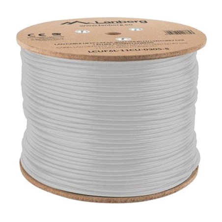 pure copper solid ethernet cable reel for installation cat6a u/ftp lszh awg23 cpr 305 m lcuf6l-11cu
