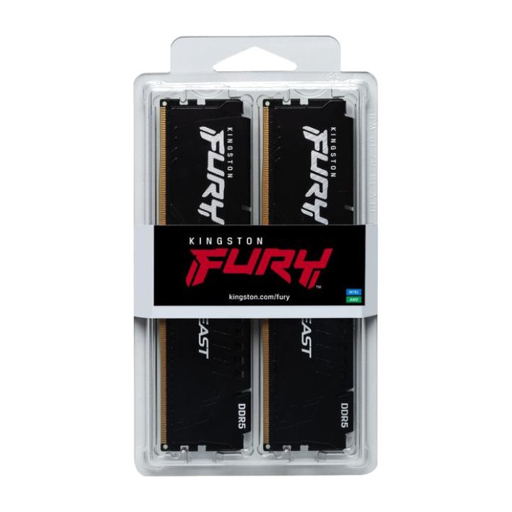 KINGSTON Memória RAM DDR5 para desktop FURY BEAST DDR5-6000