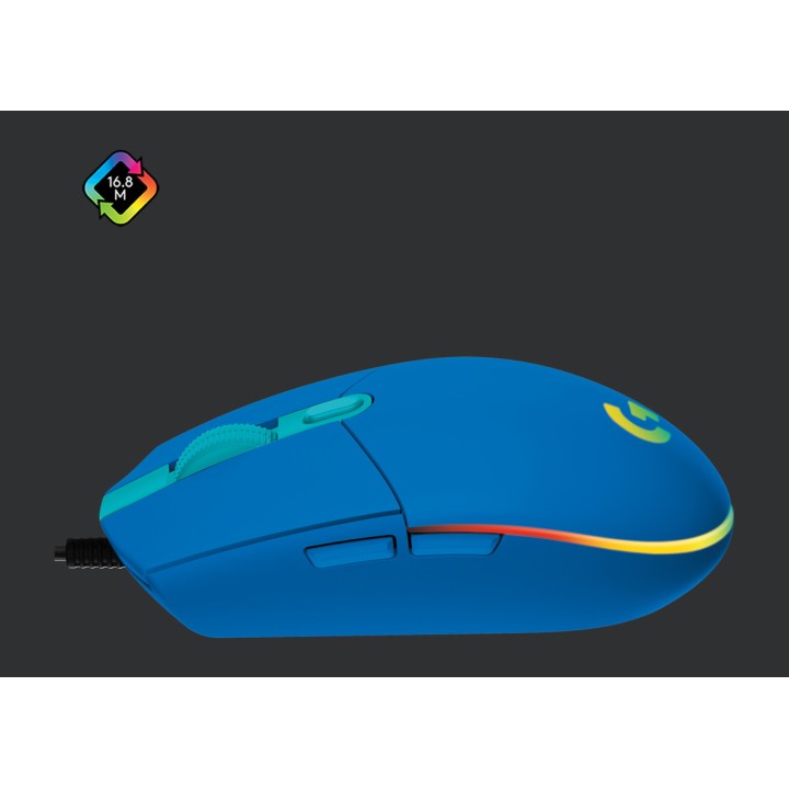 LOGITECH Wired gaming mouse G203 LIGHTSYNC-8000DPI