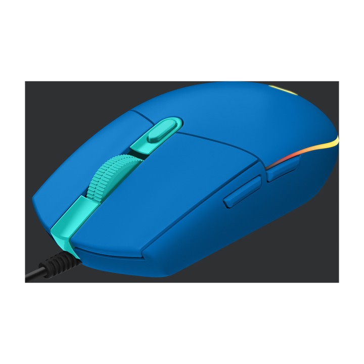 LOGITECH Mouse gamer com fio G203 LIGHTSYNC-8000DPI