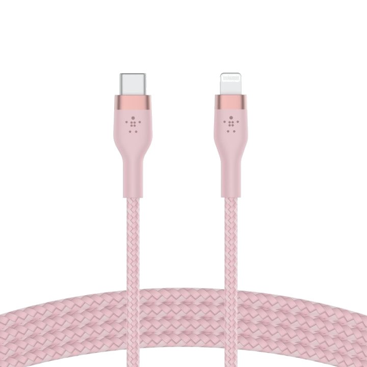 BELKIN Opletený kabel USB-C na Lightning s pružným