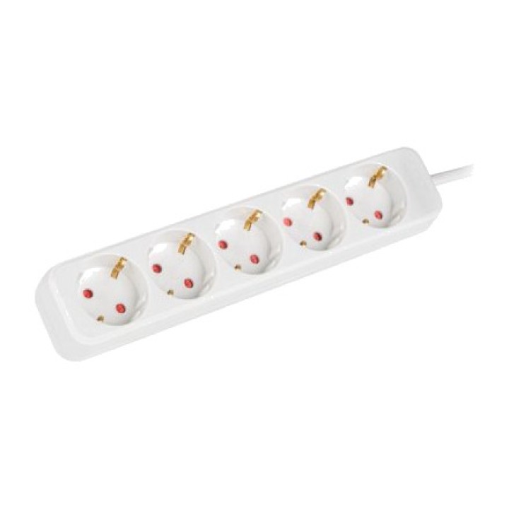 LANBERG Regleta de 5 tomas schuko 2500W 3M PS0-05F-0300 DSP0000002749VAR