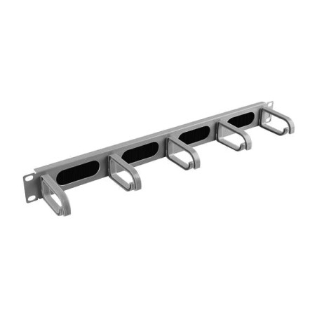 type b cable manager with 5 rings and brush for rack cabinet 19" 1u ak-1203