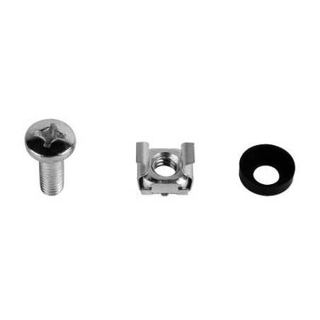 set mit 20 schrauben und käfigmuttern für rackschrank m6 19" ak-1303-s