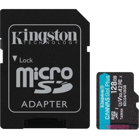 tarjeta de memoria con adaptador sd canvas go plus-microsdxc 128gb a2 u3 v30