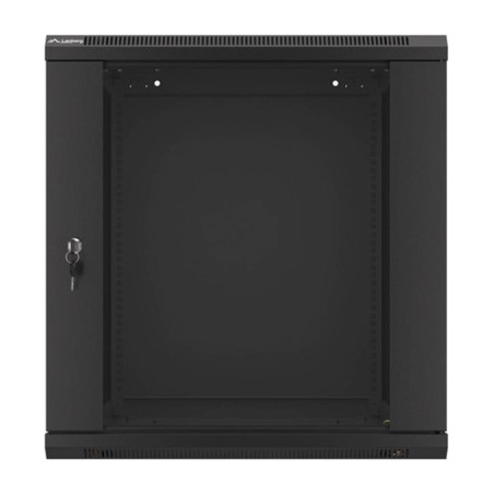 rackskab med glaslåge til vægmontering 19" 12u 600x600mm wf01-6612-10