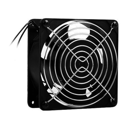 fan with grille for wall-mounted rack cabinet 19" 120mm 230v ak-1501-b