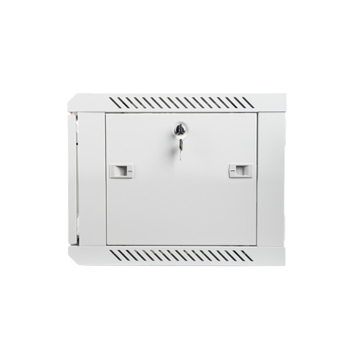 LANBERG Rackova skříň se skleněnými dvířky pro montáž na zeď