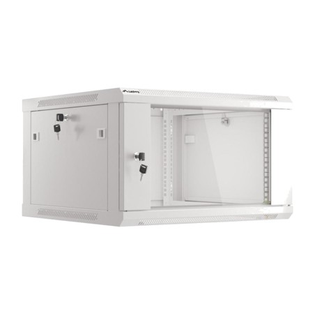 armoire rack murale avec porte vitrée 19" 6u 600x600mm wf01-6606-10