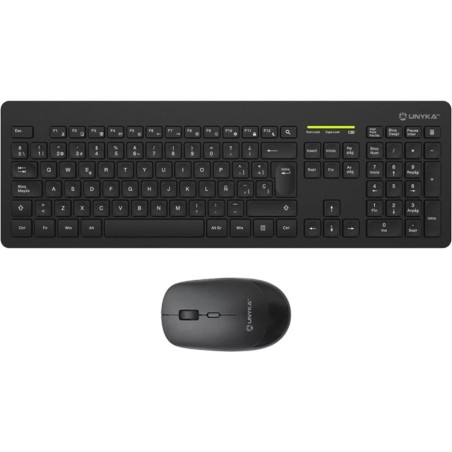 low-profile spanish keyboard and wireless mouse mk212-pro-slim 2400dpi