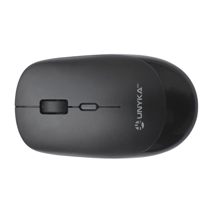 UNYKACH Clavier espagnol à profil bas et souris sans fil
